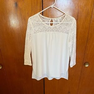 White Women’s Blouse M Forever 21